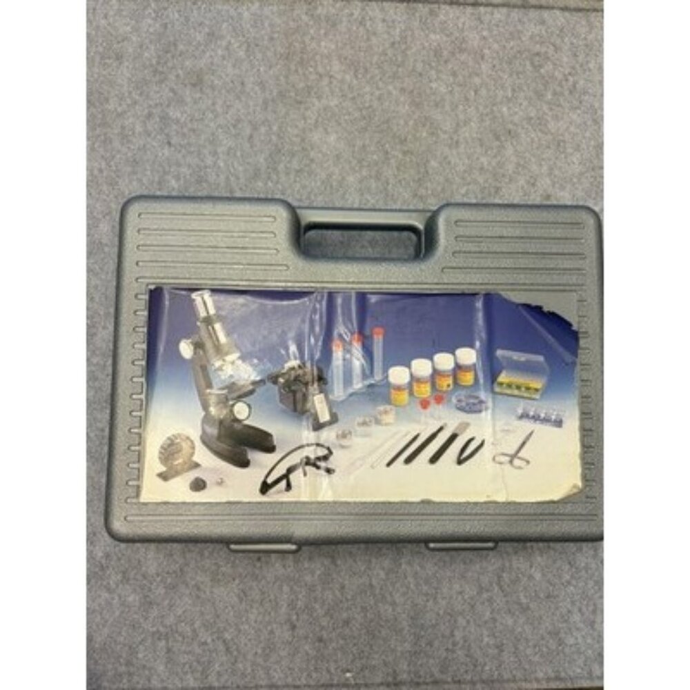 Deluxe Microscope Set Kit 100x-1200x Magnification Kids Science‎ Lab Tools Case